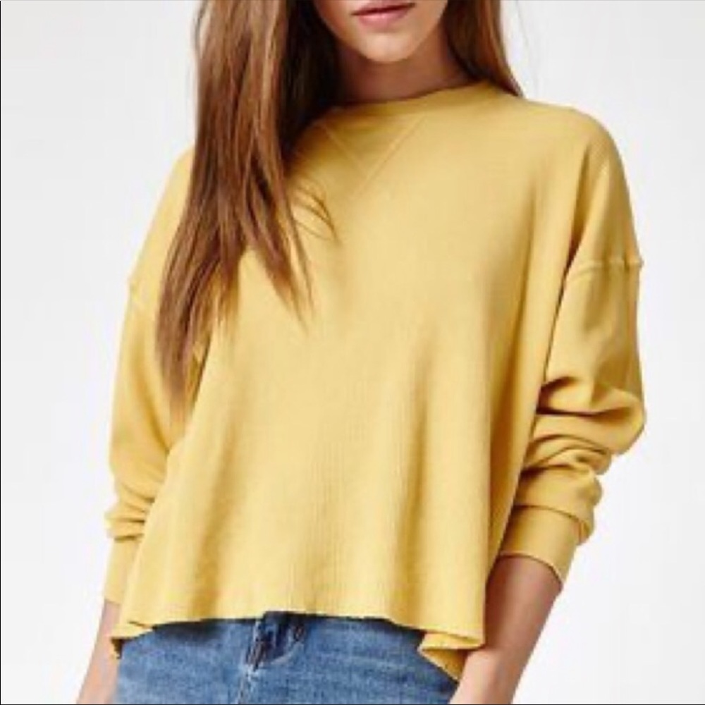 🌷John Galt Brandy Melville womans Laila Thermal Long Sleeve Size Large